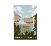 HUERWJRBJ Gravity Falls Poster Modern Art Paintings Aesthetic Canvas Cover Wall Art Posters Suitable for Any Location 16x24inch(40x60cm) Unframe-style
