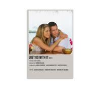 HUERWJRBJ Just Go with It Movie Poster Modern Art Paintings Aesthetic Canvas Cover Wall Art Posters Suitable for Any Location 12x18inch(30x45cm) Unframe-style