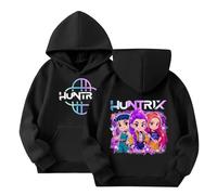 Huesdet Anime Movie Costume Logo Merch Pullover Pop Singer Hip Hop Streetwear Vintage Y2k Hooded Sweatshirt Hoodies for Kids Girls Boys Long Sleeve Hoodie Black