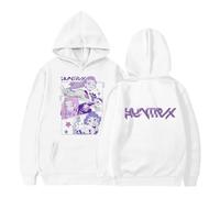 Huesdet Korean Pop Movie Trends Sweatshirt Pullover Hoodies Girls South Korea Pop Singer Printed Hip Hop Fashion Long Sleeve Hooded Tshirt for Boys White