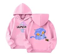 Huesdet Pop Movie Trends Pullover Sweatshirts Hoodies for Girls Teens Soft Hooded Sweatshirts Boys Merch Loungewear Gifts for Girls Pink