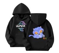 Huesdet Pop Movie Trends Pullover Sweatshirts Hoodies for Girls Teens Soft Hooded Sweatshirts Boys Merch Loungewear Gifts for Girls Black