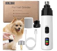 Huesom Silent Groom Pro Nail Grinder,Silent Groom Pro Dog Nails, Rechargeable Silent Grind Pro Dog Nail Trimmer Low Vibration,Pet Paws Grooming Smoothing Tool (1Set)