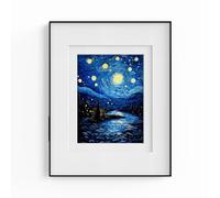 Huessen ePaper Wall Art Decor Digital Frame, Wall Art for Home & Office, 13.3” Full Color Canvas Display, Anti-Glare, Ultra Long Battery, App-Control, Unique Birthday Gifts for Mom Father Friends