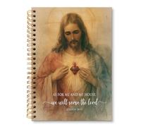 huester Easter Christian Sacred Heart of Jesus Notebook Journal, Bible Verse Journal for Women, Religious Scripture Notebooks for Note Taking, Jesus Prayer Hardcover Spiral Notebook, 5.5x8.3 Inch