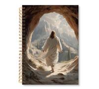 huester Jesus Easter Christian Notebook Journal, Religious Easter Journal for Women, Bible Notebooks for Note Taking, Christian Prayer Hardcover Spiral Notebook, 5.5x8.3 Inch