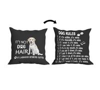 huester Labrador Retriever Dog Pillow Covers 18x18, Black It’s Not Dog Hair It’s Labrador Retriever Glitter Dog Pillows Decorative Throw Pillows Cover, Labrador Retriever Dog Lover Owner Gifts (dog9)