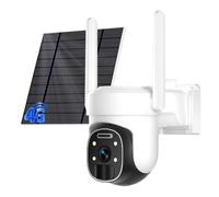 HUEVUE 4G LTE Cellular Security Camera Wireless Outdoor, 2K No WiFi Security Cellular Camera Solar Powered with Color Night Vision, PIR Motion Sensor AI Tracking for Farm/RV Update S2