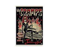 HUEXIANG Music The Cramps Wall Bedroom Decoration Poster Canvas Print Poster 24x36inch(60x90cm) Unframe-style