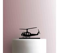 Huey Helicopter Acrylic Cake Topper 3mm Thick Premium Laser Cut Cake Decoration for Birthday, Wedding, Baby Shower & Party Cakes Durable Reusable