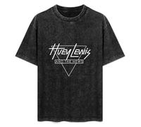 Huey Lewis and The News Unisex T-Shirt Printed Tee Graphic Top Men Black Shirt XL