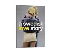 HUEYRORRYT JASURYWO I R I A Swedish Love Story1 Posters Aesthetic Wall Art Decor Vintage Canvas Decorative Painting Poster for Living Room Bed Room 16x24inch(40x60cm) Frame-style