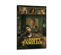 HUEYRORRYT JASURYWO I R I All Happy Families Posters Aesthetic Wall Art Decor Vintage Canvas Decorative Painting Poster for Living Room Bed Room 24x36inch(60x90cm) Frame-style