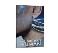 HUEYRORRYT JASURYWO I R I Almost Human Posters Aesthetic Wall Art Decor Vintage Canvas Decorative Painting Poster for Living Room Bed Room 12x18inch(30x45cm) Frame-style