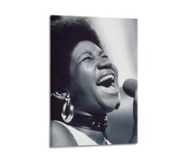 HUEYRORRYT JASURYWO I R I Aretha Franklin Posters Aesthetic Wall Art Decor Vintage Canvas Decorative Painting Poster for Living Room Bed Room 16x24inch(40x60cm) Frame-style