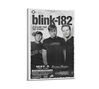 HUEYRORRYT JASURYWO I R I Blink-182 Posters Aesthetic Wall Art Decor Vintage Canvas Decorative Painting Poster for Living Room Bed Room 08x12inch(20x30cm) Frame-style