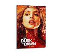 HUEYRORRYT JASURYWO I R I From Dusk Till Dawn Posters Aesthetic Wall Art Decor Vintage Canvas Decorative Painting Poster for Living Room Bed Room 24x36inch(60x90cm) Frame-style