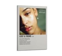 HUEYRORRYT JASURYWO I R I Lost & Found Music Posters Aesthetic Wall Art Decor Vintage Canvas Decorative Painting Poster for Living Room Bed Room 24x36inch(60x90cm) Frame-style