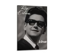 HUEYRORRYT JASURYWO I R I Roy Orbison In Dreams Posters Aesthetic Wall Art Decor Vintage Canvas Decorative Painting Poster for Living Room Bed Room 12x18inch(30x45cm) Frame-style