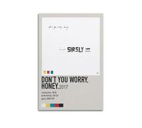 HUEYRORRYT JASURYWO I R I Sir Sly Album Don't You Worry, Honey Posters Aesthetic Wall Art Decor Vintage Canvas Decorative Painting Poster for Living Room Bed Room 20x30inch(50x75cm) Unframe-style