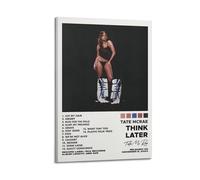 HUEYRORRYT JASURYWO I R I Tate McRae Album Think Later Posters Aesthetic Wall Art Decor Vintage Canvas Decorative Painting Poster for Living Room Bed Room 12x18inch(30x45cm) Frame-style