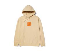 HUF Men's Box Logo Pullover Hoodie - Classic Cotton Blend Sweatshirt, Wheat, X-Large