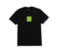 HUF Set Box Logo Short Sleeve T-Shirt - 100% Pre-Shrunk Cotton T-Shirt, Black, S