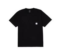 HUF Set Men's Box Logo Short Sleeve Pocket Tee - Iconic Men's T-Shirt Inspired by Skate Culture, Black (Large)