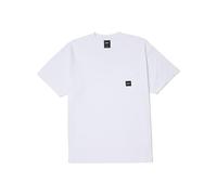 HUF Set Men's Box Logo Short Sleeve Pocket Tee - Iconic Men's T-Shirt Inspired by Skate Culture, White (Large)