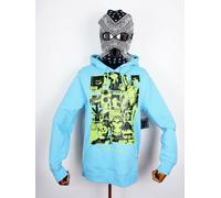 Huf Worldwide Hooded Sweatshirt Pullover Hoodie Where Is My Mind Greek Blue In M