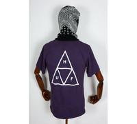 Huf Worldwide Skateboard T-Shirt Tee Triple Triangle Purple Velvet In S