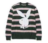 Huf Worldwide Sweatshirt Pullover Hoodie Playboy Magazine Faux Mohair Green In L