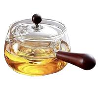 HUFENYU 360 Rotation Tea Maker Glass Teapot With Infuser 360 Rotating Teapot Infuser Resistant Glass Teapot With Rotating Strainer For Home Travel(Clear)