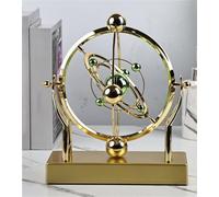 HUFENYU Celestial Orbit Perpetual Motion Pendulum Perpetual Motion Machine Kinetic Art Sculpture Spinning Orbital Pendulum Creative Home Rotary Decoration