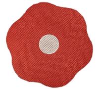 HUFENYU Flower Scratching Pad For Cats On Wall, Cat Scratcher Flower Scratching Pad Self-Adhesive Cat Scratching Mat For Couch Carpets Doors(Red)