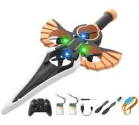 HUFENYU Remote Flying Sword Flying Sword Rc Glider Interactive Flying Sword Drone For Adults Hand Remote Controlled Flying Sword Drone With LED Lights 3-Speed(Bronze)