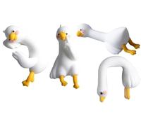 HUFENYU So Tired Lazy Duck Mini Desk Ornaments, Lazy Duck Computer Decoration Cute Fun Adorable Lazy Duck Figurine Car Dashboard Desktop Decor For Office Home