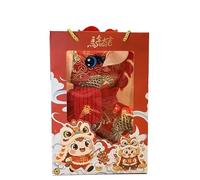 HUFFA 2026 Chinese Style Pony Plush Doll - Year of the Horse Fabric Crane Mascot Zodiac Horse Plush Toy(Color14,7.9 inches)