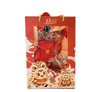 HUFFA 2026 Chinese Style Pony Plush Doll - Year of the Horse Fabric Crane Mascot Zodiac Horse Plush Toy(Color8,12 inches)