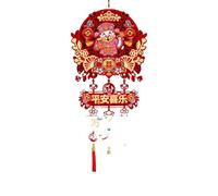 HUFFA 2026 New Year God of Wealth Pendant - Year of the Horse Prosperity Blessings Hanging Decoration for Living Room(Color7)