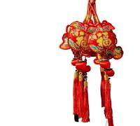HUFFA 2026 Year of the Horse New Year Pendant - Lucky Bag & Persimmon Spring Festival Decoration for Living Room & Wind Chime(Color15)