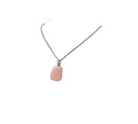 HUFFA Crystal Jade Aromatherapy Pendant - Teardrop Shaped Essential Oil Bottle with Prismatic Facets for Perfume and Aromatherapy(Rose Quartz)