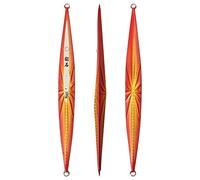 HUFFA Jigs 200G / 250G Fast Sinking Large Game Jigging Luminous Hard Fish Tackle Deep Sea Metal Fishing Lures (Color : MJ087-02, Size : 250G)