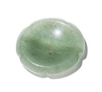 HUFFA Natural Crystal Flower Shape Thumb Stone - Decompression Plum Blossom Carving Dongling Jade Pressing Stone(DonglingJade)