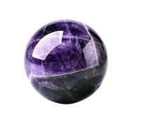 HUFFA Natural Dream Amethyst Polished Massage Sphere Ball - Crystal Home Decor and Relaxation Tool(Diameter 5-6cm)