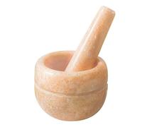 HUFFA Natural Stone Durable Mortar With Pestle Multipurpose Salt Pepper Mill Garlic Crusher Mincer Grain Herb Spice Grinder (Color : Pink, Size : 10cm*8cm)