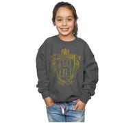 Hufflepuff Badger Crest Sweatshirt Harry Potter Charcoal 12-13 Years