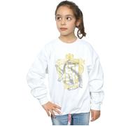Hufflepuff Badger Crest Sweatshirt Harry Potter White 7-8 Years