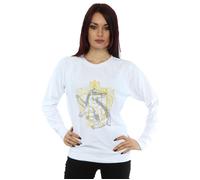 Hufflepuff Badger Crest Sweatshirt Harry Potter White L