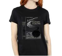 Hufflepuff Quidditch Team Captain Cotton Boyfriend T-Shirt Harry Potter Black M